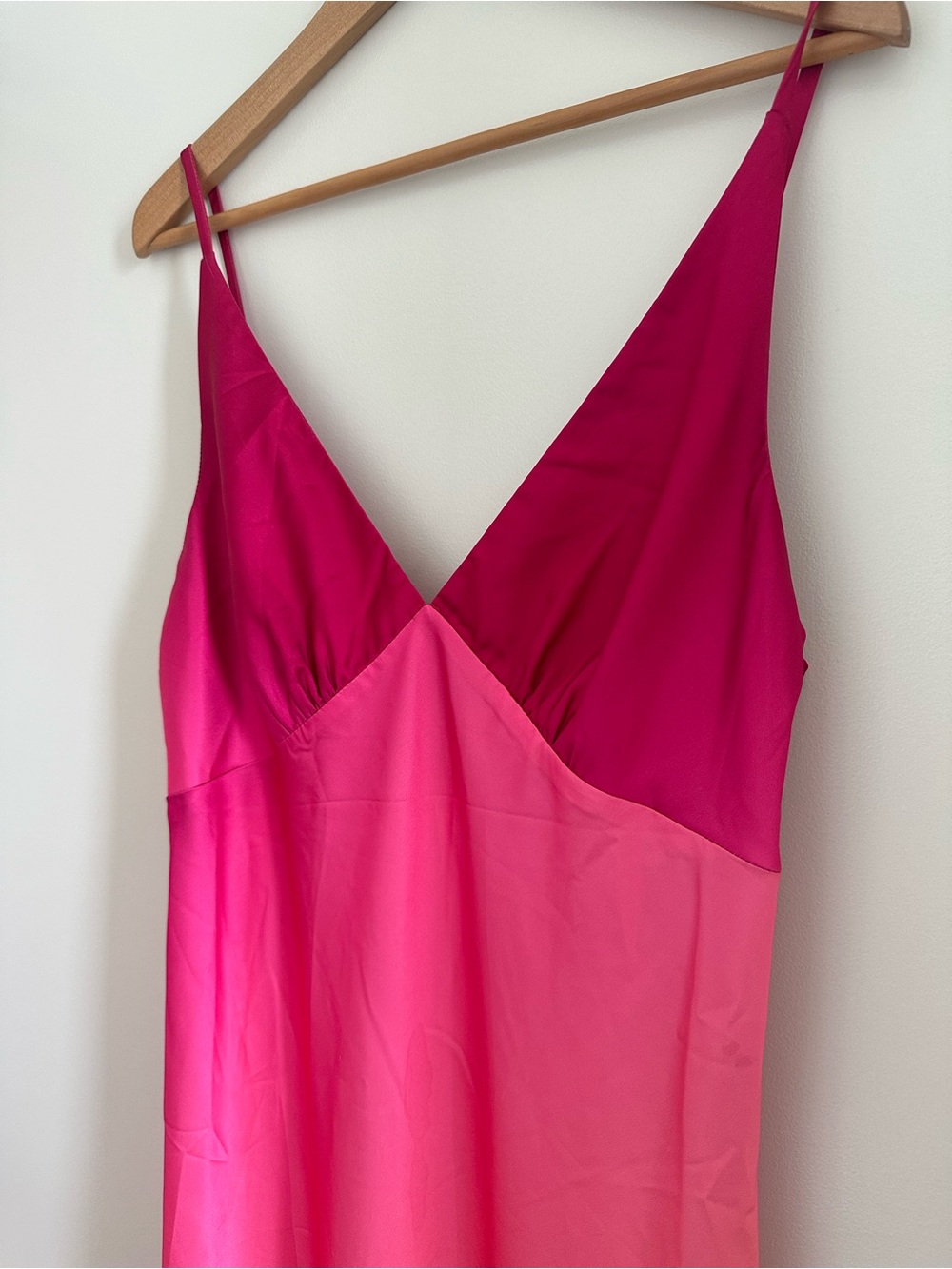 12th Tribe Gradient Slip Dress in Hot Pink and Orange - Picture 3 of 6